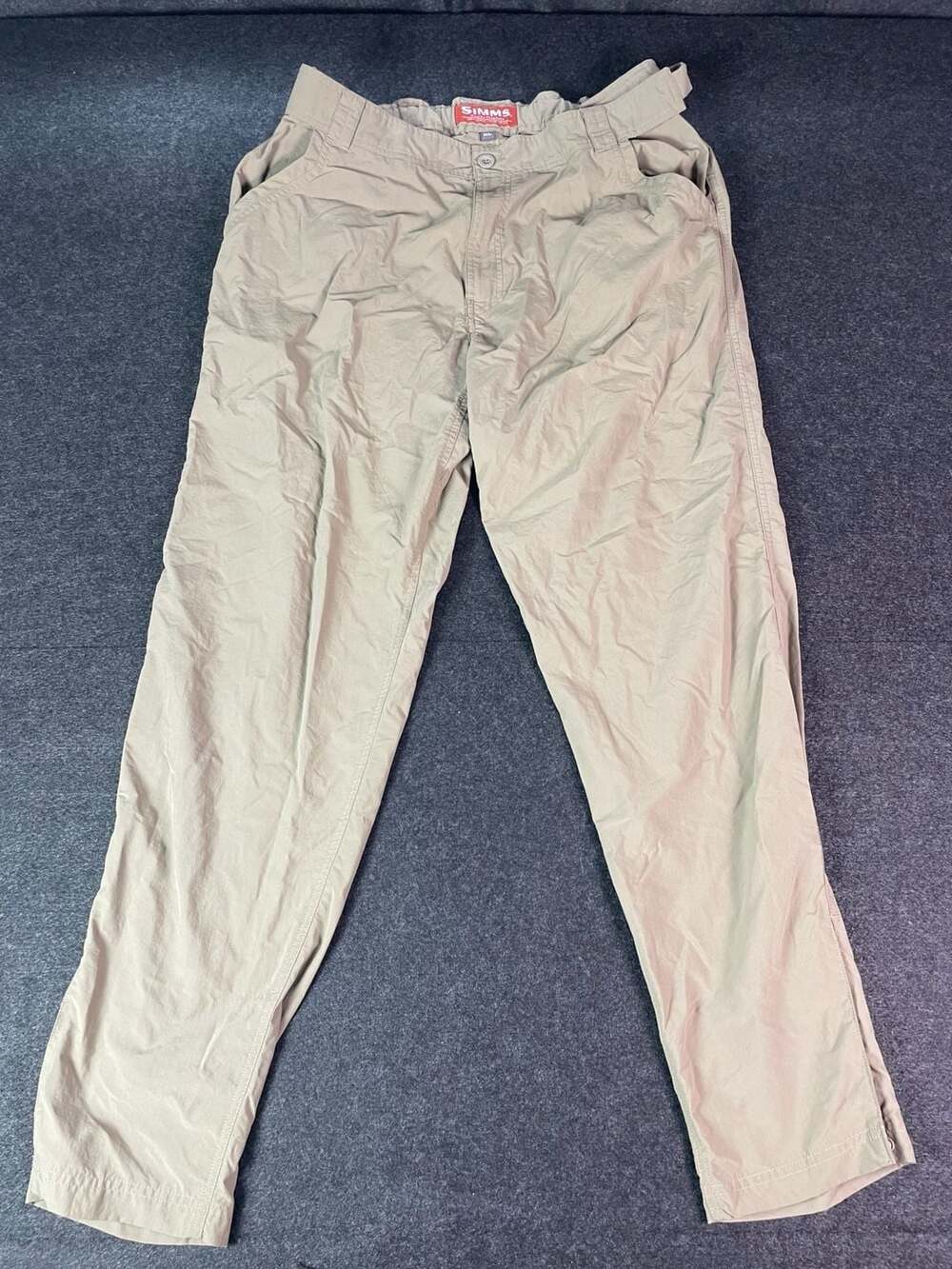 Simms Fishing Products Pants Size XL Tan Hiking Fishing Outdoor